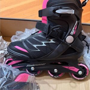 Bladerunner Women's Black and Pink Adjustable Inline Skates